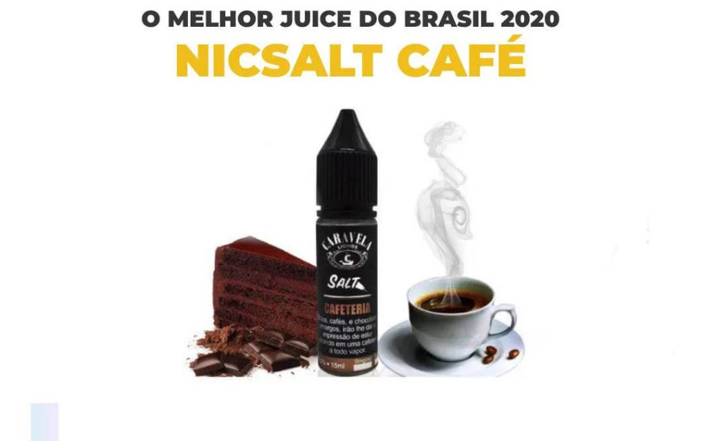 Nic Salt com sabor café - Juice Cafeteria